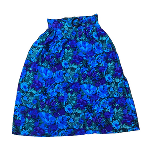 🌹 Editions 🌹 Vintage Floral Blue Skirt